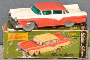 Schuco 1045 Micro-Racer Ford Custom rot/weiß original 50er Jahre OVP - Picture 1 of 1