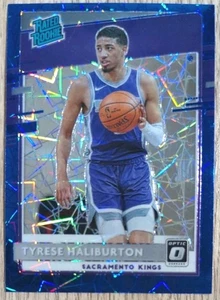 2020-21 Panini Donruss Optic Blue Velocity Rated Rookie Tyrese Haliburton (RC) - Picture 1 of 2