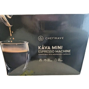 ChefWave Espresso Machine for Nespresso Compatible Capsule Holder Cups Black - Picture 1 of 3