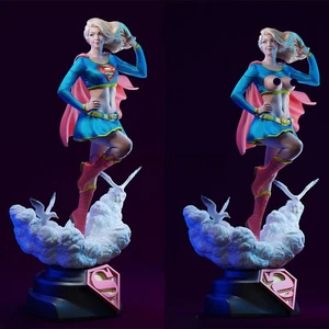 Super Girl 3D Druck Figur unbemalt Modell GK Skulptur Rohling Bausatz - Bild 1 von 20