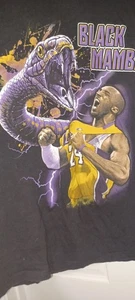 Nike Kobe Bryant Mens Black Mamba Snake Graphic T Shirt Sz L - Picture 1 of 4