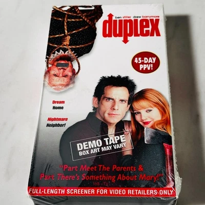 Duplex  - VHS Demo - New Sealed - Ben Stiller - Drew Barrymore - Image 1 of 4