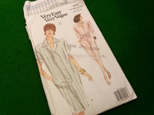 Very Easy Very Vogue sewing pattern #7771 uncut size 14-18 dress & sash - Picture 1 of 2