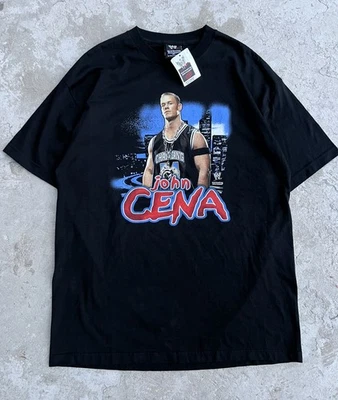 НОВАЯ винтажная футболка WWE John Cena Thug-A-Nomics WWF Chain Gang 2005 размер XL редкая - Изображение 1 из 4