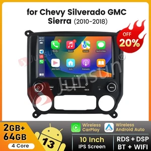 Android13 Car Radio Stereo for Chevy Silverado GMC Sierra 2014-2018 Carplay 64GB - Foto 1 di 15