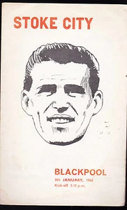 Programa oficial Stoke City v Blackpool 8 de enero de 1966 - Imagen 1 de 1