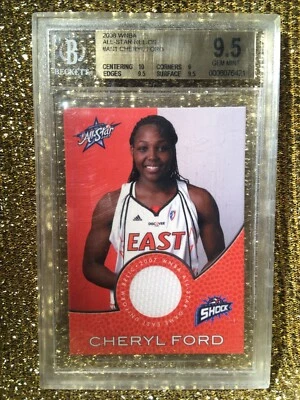 Cheryl Ford 08 Detroit Shock Rittenhouse WNBA all star game used jersey BGS 9.5 - Image 1 of 2