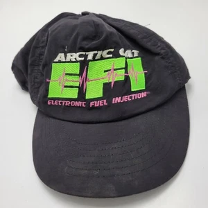 Arctic Cat EFI Electronic Fuel Injection Hat Cap Black Snapback Vtg Usa B20D - Picture 1 of 6