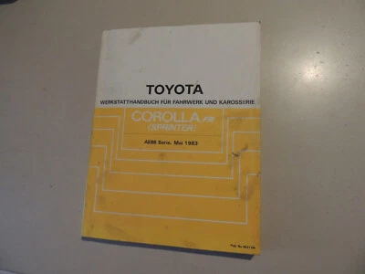 05.1983  Werkstatthandbuch Toyota Corolla FR Sprinter E8 AE86 - Bild 1 von 4
