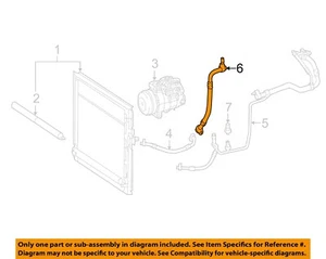 MERCEDES OEM 12-13 ML350 Condenser, Compressor Lines-Press Line Assy 1668309015 - Picture 1 of 2