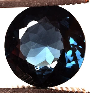 13.55 Cts. Natural London Blue Topaz Round Shape Certified Gemstone - Picture 1 of 6