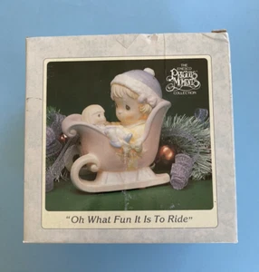 Precious Moments/Nightlight/Oh what Fun It Is To Ride/1993 In Original Box! - Picture 1 of 10