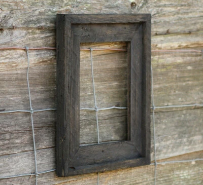 Nogueira (todos os tamanhos) - O loft antigo feito à mão 3,5" moldura de madeira celeiro - Imagem 1 de 4