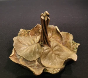 JAY STRONGWATER SCARLETT LEAF RING DISH TRAY SWAROVSKI LADYBUG - Picture 1 of 8