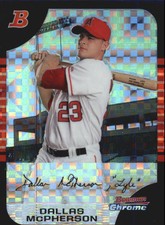 2005 Bowman Chrome Draft X-Fractors Angels Baseball Card #5 Dallas McPherson