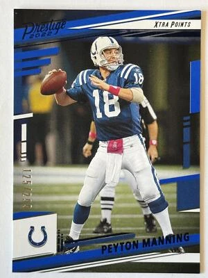 2022 Panini Prestige #131 Peyton Manning Xtra Points Premium Blue #/299 - Image 1 of 2