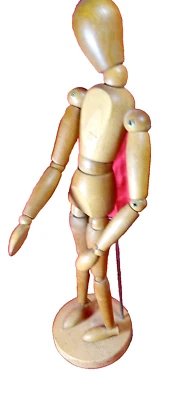Wooden Posable ARTIST Mannequin Model Art  Reference Figure Model 12" - Image 1 of 4