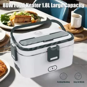 1.8L Electric Heating Lunch Box Portable for Car Office Food Warmer Container US - Picture 1 of 6