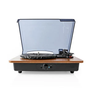 Giradischi trasmissione a cinghia 33 45 78 rpm 9W bluetooth valigia Nedis - Foto 1 di 8