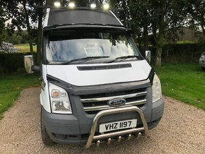 FORD TRANSIT MK7 2007-13 COFANO PROTEZIONE BUG WIND STONE DEFLETTORE REGGISENO - Foto 1 di 4