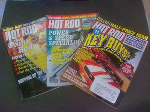 Lot of 3 Hot Rod Magazine Monthly Back Issues Mar 1999 May 1999 Oct 1999 NICE - Picture 1 of 5