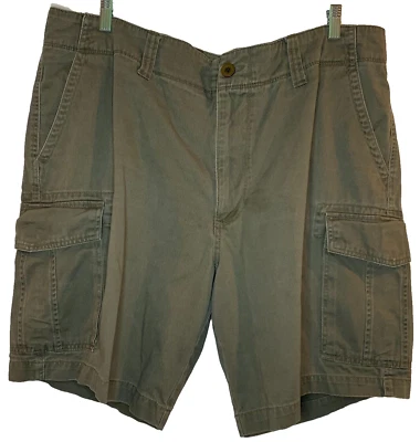 Шорты карманные карго Great Northwest оливковый зеленый 100% хлопок размер 44 мужские - Изображение 1 из 4