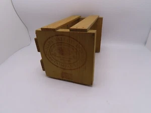NAPA VALLEY BOX COMPANY Wood Wooden Crate Holds 16 CDs - Picture 1 of 4