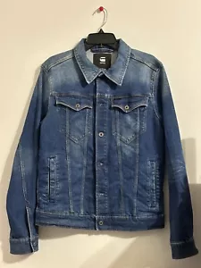 G STAR RAW 3301 Giacca Slim Uomo Taglia M Denim Blu Medio - Foto 1 di 7