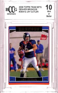 2006 Topps Team Sets #DEN12 Jay Cutler Denver Broncos Rookie Card BCCG 10 MINT - Picture 1 of 2