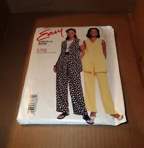 MCCALLS STITCH 'N SAVE PATTERN 8766 ~ MISSES PANTS VEST SIZE 10 - 16 *UNCUT - Picture 1 of 1