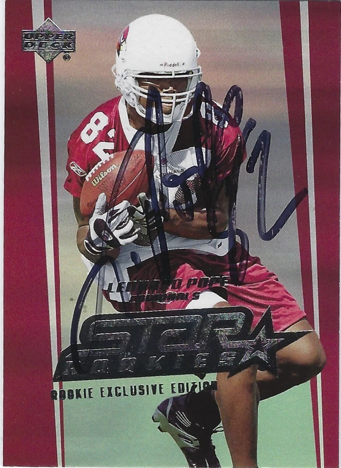 Autographed Signed 2006 Upper Deck 263 Leonard Pope Arizona Cardinals Tough - Image 1 of 1