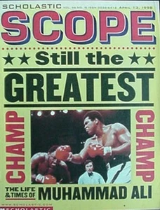 1998 SCHOLASTIC SCOPE MAGAZINE W/ MUHAMMAD ALI COVER & ARTICLE - Picture 1 of 1