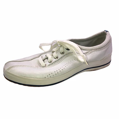 Keds Womens Size 9 White Leather Lace Up Athletic Tennis Shoes Casual Sneakers - Image 1 of 4