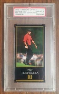 1998 Champions of Golf Masters Collection TIGER WOODS Rookie Card RC PSA 8 NM-MT - Picture 1 of 2