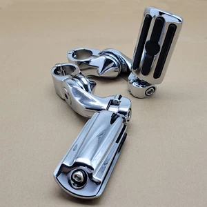 32mm 1.25" Engine Guards Highway Foot Pegs For Harley Touring Dyna Softail CVO - Picture 1 of 7