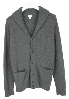 Club Monaco Pullover Men Large Cardigan Wool Blend Elbow Patches - Image 1 of 4