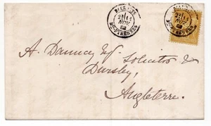 1882 25c Cover Biarrits Biarritz France - UK British Vice Consulate 25c Yellow - Picture 1 of 2