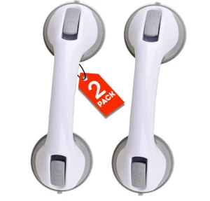 (2er Pack) Duschgriff 12 Zoll Haltegriffe für Badewannen & Duschen Saugstange Griff - Bild 1 von 9