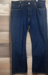 Levi's 527 Jeans Mens 36 x 30 Blue Dark Wash Bootcut  Workwear Western Denim  - Picture 1 of 6