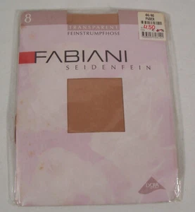 FABIANI SEIDENFEIN 8den Feinstrumpfhose, Farbe PUDER, Größe 44-46 - Bild 1 von 2