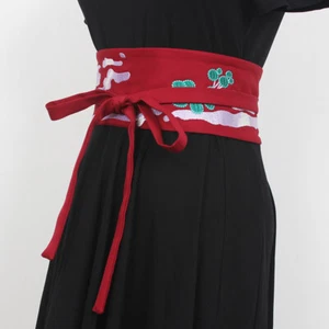 Japanese Waist Belt Embroidered Corset Waistband Kimono Yukata Obi Sash Tie - Picture 1 of 11
