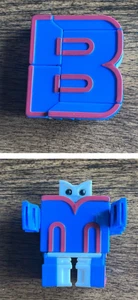 B - Vintage Alphabots Transformers Robots Alphabet Letters Numbers Lakeshore Toy - Picture 1 of 2
