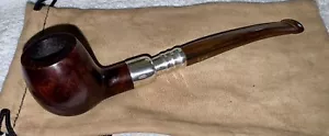 🇬🇧 Ferndown Les Wood Reo (1 ⭐️) Prince L&JS Sterling Silver Spigot Estate Pipe - Picture 1 of 24