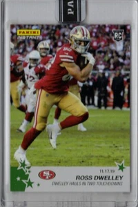 2019 Panini Instant Green #113 Ross Dwelley Football Rookie Card - Only 10 made! - Picture 1 of 2
