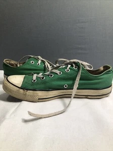 Converse Low Top All Star Green Mens Size 8 Womens 10 - Picture 1 of 13