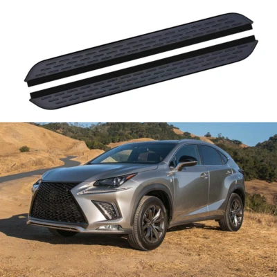 2 PIEZAS estriberas peldaños laterales para Lexus NX NX200 NX300h 2015-2021 pedales fijos Foto 1 de 4