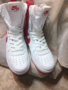 NIKE SF AIR FORCE 1 HIGH WHITE UNIVERSITY RED WHITE MENS 8 ,2017  # AR1955-100 - Picture 1 of 9