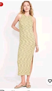 Old Navy Damen Maxikleid ärmellos Racerback gelb viele Gr. XS - Bild 1 von 8