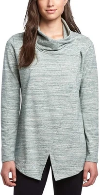 Nuevo con etiquetas Para mujeres XS Danskin Envolvente Capucha Cuello Pine Grove Verde Terry Francés Manga Larga Foto 1 de 4