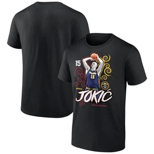 Men's Nikola Jokic Black Denver Nuggets Competitor T-Shirt - Picture 1 of 3